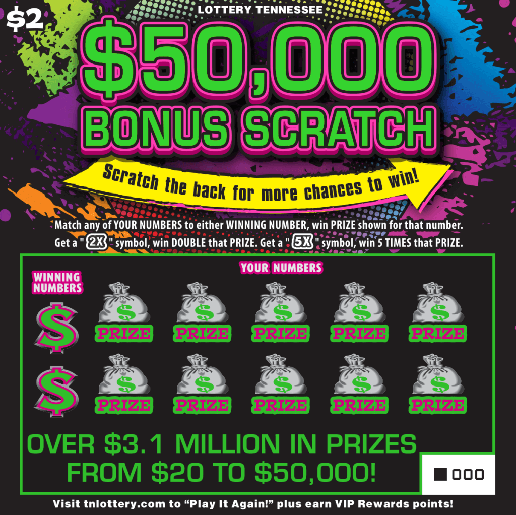 $50,000 Bonus Scratch